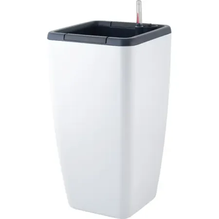 Горшок цветочный Ingreen Munchen 24x24x52.4 см v20/8 л пластик белоснежный жасмин горшок для ов ingreen villa de fiori 1 1л d13см h12 2см с фиксируемым поддоном белоснеж жасмин