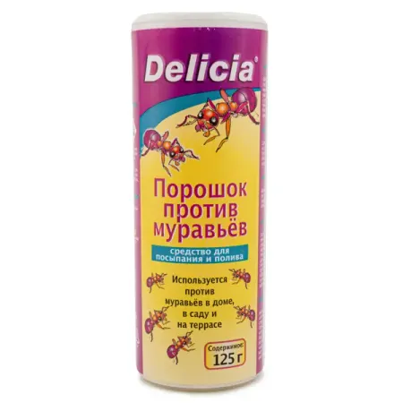 Средство для защиты от муравьев Delicia порошок 125 г гранулы dr klaus от муравьев и других насекомых 375 г