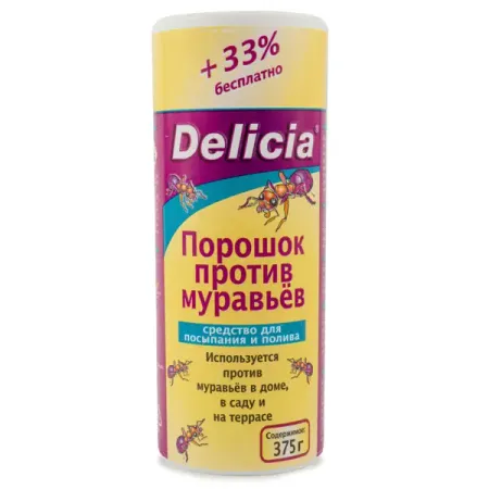 Средство для защиты от муравьев Delicia порошок 375 г гранулы dr klaus от муравьев и других насекомых 375 г