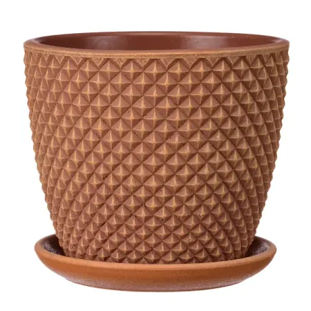 Горшок цветочный Грань Бутон 2 КБ-Б2-217-08 ø14.6 h13 см v1.31 л керамика терракотовый