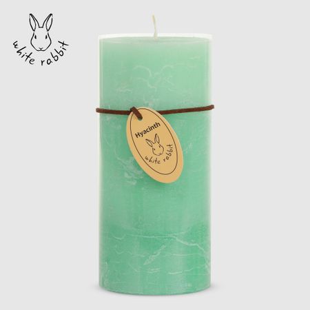 Свеча ароматическая трехцветная White Rabbit цветок тропического дерева 7х15 см