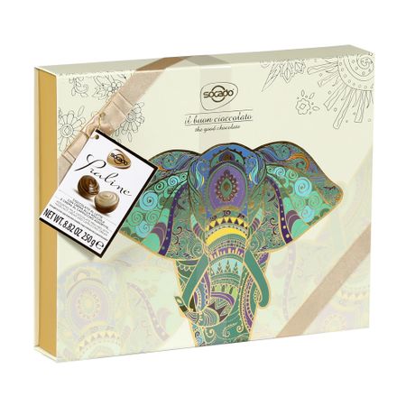 Набор шоколадных пралине с ореховым и капучино кремом 250 г