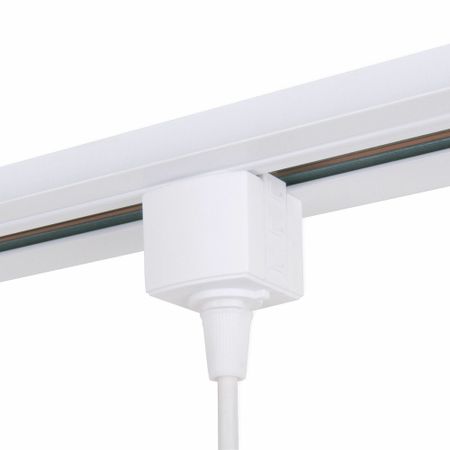 Коннектор для однофазного шинопровода прямой Elektrostandard белый (a060758) провод питания для линейного фито светильника эра fito 3pin 1 5 м