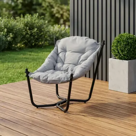 Кресло Capri CPR001 83x50x86 см сталь/полиэстер цвет серый эластичный для массажного кресла полиэстер