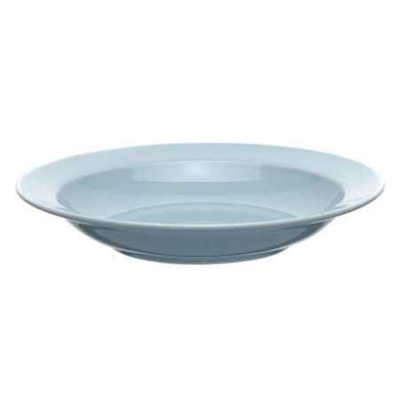 Тарелка глубокая Башкирский Фарфор Принц светло-голубая 22,5 см