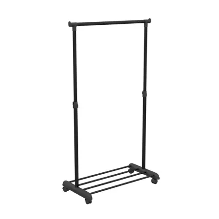 Вешалка напольная 1 штанга 86x166x44 см металл цвет черный золотая напольная вешалка для полотенец frunnshy