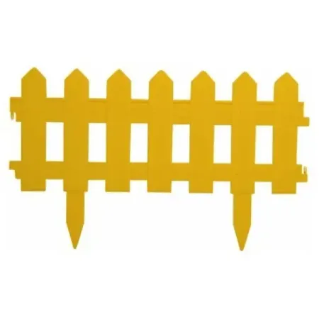 Ограждение Палисадник 190x30 см цвет желтый