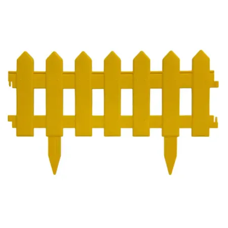 Ограждение Палисадник 190x20см цвет желтый