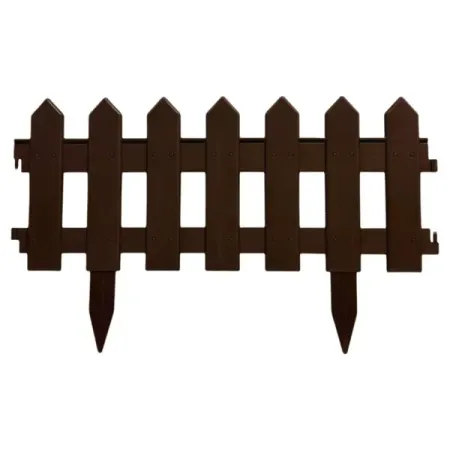 Ограждение Палисадник 190x20см цвет коричневый