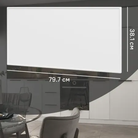 Фасад для кухонного шкафа Инта 79.7x38.1 см Delinia ID МДФ цвет белый huano микропереключатель для мыши синяя оболочка белая точка 20 млн циклов