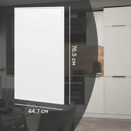 Фасад для кухонного шкафа Инта 44.7x76.5 см Delinia ID МДФ цвет белый huano микропереключатель для мыши синяя оболочка белая точка 20 млн циклов