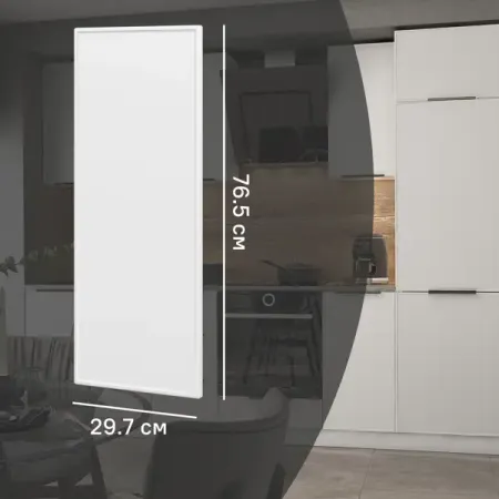 Фасад для кухонного шкафа Инта 29.7x76.5 см Delinia ID МДФ цвет белый huano микропереключатель для мыши синяя оболочка белая точка 20 млн циклов