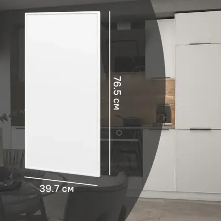 Фасад для кухонного шкафа Инта 39.7x76.5 см Delinia ID МДФ цвет белый huano микропереключатель для мыши синяя оболочка белая точка 20 млн циклов