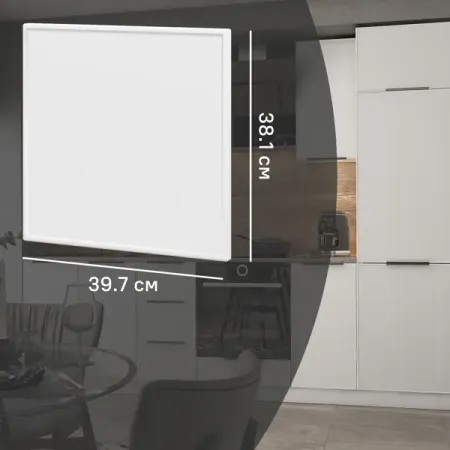 Фасад для кухонного ящика Инта 39.7x38.1 см Delinia ID МДФ цвет белый