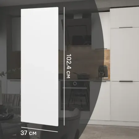 Фальшпанель для кухонного шкафа Инта 37x102.4 см Delinia ID МДФ цвет белый huano микропереключатель для мыши синяя оболочка белая точка 20 млн циклов