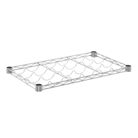 Полка для бутылок Spaceo 60x35 см сталь цвет хром etrustech 2 шт неопреновые крышки для бутылок 16 унций