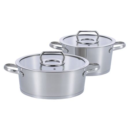 Набор посуды Werner Nice 2 кастрюли с крышками 4 предмета