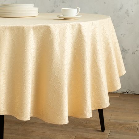 Скатерть круглая Riccioli круглая водонепроницаемая скатерть из пвх с очным принтом