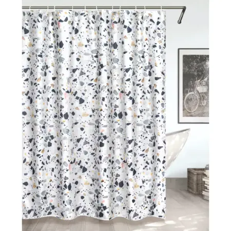 Штора для ванной Bath Plus Terrazzo CH-21264 180x180 см цвет белый черный серый jiayitian камера с ручкой багажника для vw golf plus 2011 2016 резервная камера заднего вида hdccd камера ночного видения