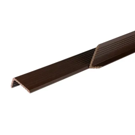 Уголок торцевой для террасной доски T-Decks 35x70x3000 мм ДПК цвет венге балясина t decks 55x55x3000 мм венге