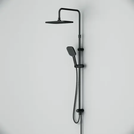 Душевая система AM.PM Flash F079SQ022 3 режима цвет черный матовый мосян тунсю система спаси себя сам для главного злодея том 2