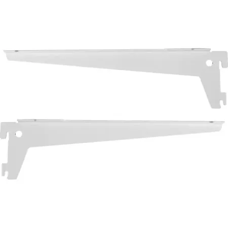 Кронштейн для полок Spaceo 30 см нагрузка до 25 кг цвет белый 2 шт передний левый и правый бампер автомобиля опорный кронштейн направляющая держателя 51117116668 51117116667 для bmw x5 e53 2003 2004 2005 2006