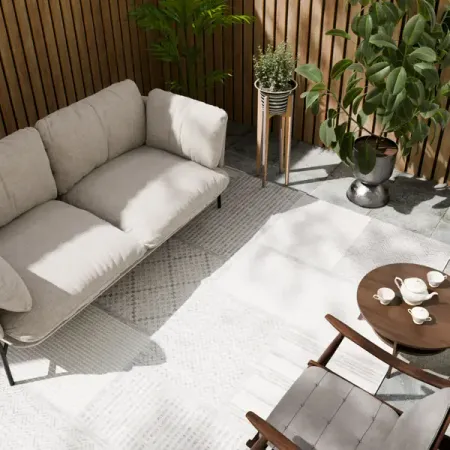 Циновка Дели 160x230 см полипропилен 84107_53211 цвет серый