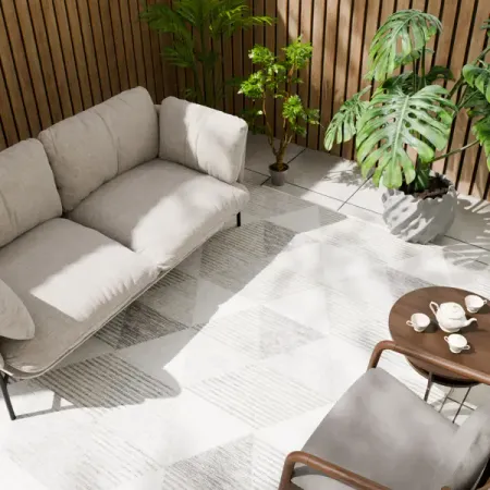 Циновка Дели 160x230 см полипропилен 84118_53211 цвет серый