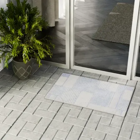 Циновка Дели 50x80 см полипропилен 84307_53111 цвет синий 5 шт прочные самоклеящиеся крючки из полипропилена