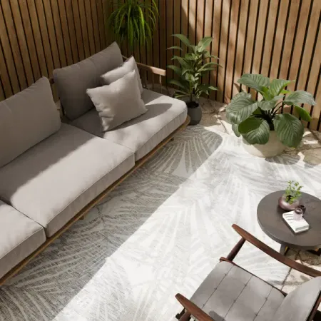 Циновка Дели 160x230 см полипропилен 84115_53211 цвет серый 5 шт прочные самоклеящиеся крючки из полипропилена