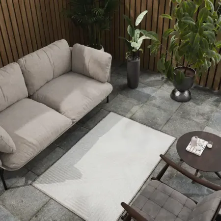 Циновка Дели 80x120 см полипропилен 84216_53311 цвет бирюзовый 5 шт прочные самоклеящиеся крючки из полипропилена