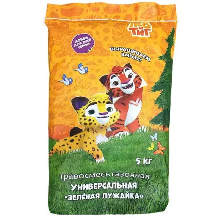 Травосмесь Агросидстрейд Зеленая лужайка Лео и Тиг 5 кг
