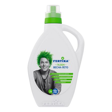 Удобрение минеральное жидкое для газонных трав Газон Весна-Лето Fertika 2 л