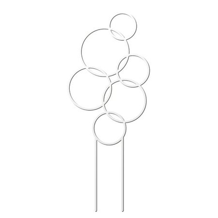 Опора для растений Form Plastic Круги 15.5X37.5 См Белый павел шкиппер наталия вишнёва тайная опора или путеводная звезда фантастическая повесть