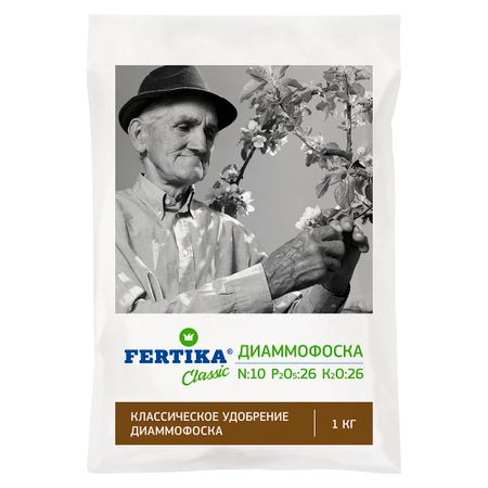 Удобрение минеральное сухое гранулированное Диаммофоска Fertika 1 кг