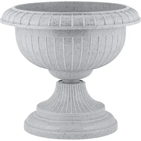 Вазон на ножке Ingreen ø39.5 h33 см v9.5 л пластик светлый камень