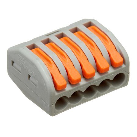 Клемма на 5 проводов Stekker 0,08-(2,5)4 кв.мм с рычажками без пасты (20 шт.) (49828) лемма о невозможности