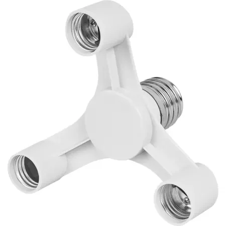 Переходник цокольный Е40-3хЕ27 220 В без заземления 4 А