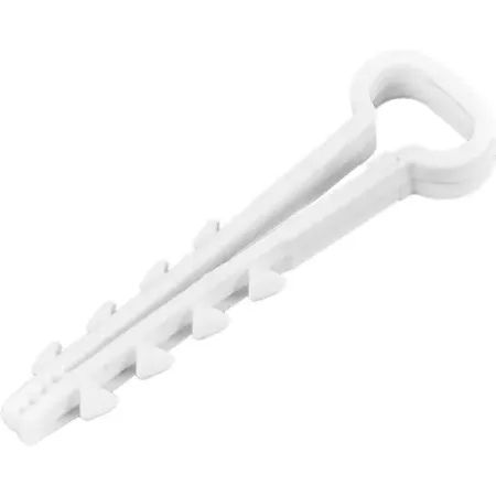 Дюбель-хомут Duwi ДХП 5-8 для плоского кабеля цвет белый 10 шт.