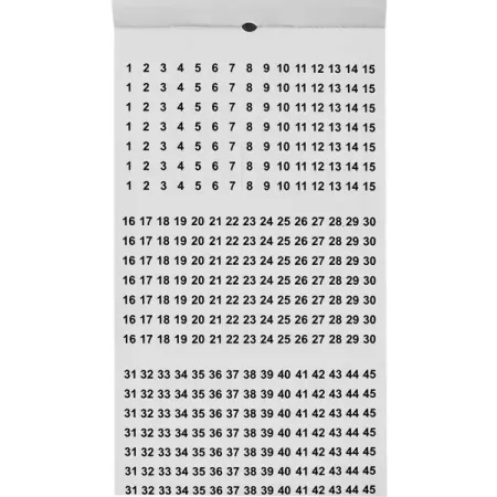 Бирка кабельная маркировочная цвет белый