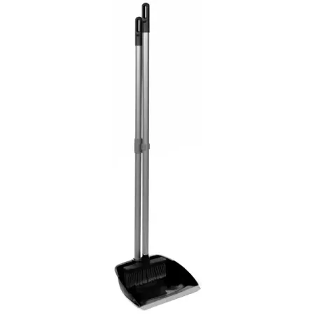 Набор для уборки InLoran совок и щетка с ручкой 80 см