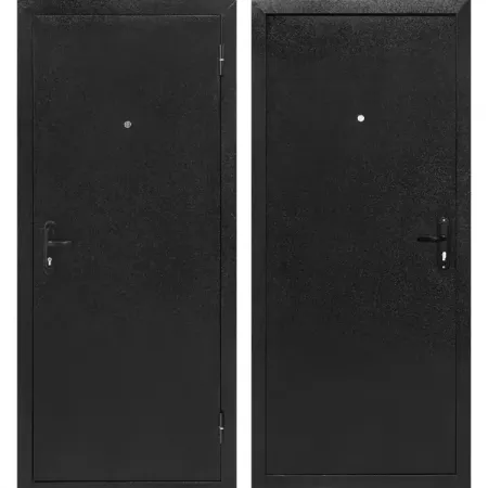 Дверь входная металлическая Форпост 52 96x205 см правая антик черный металлическая закладка xyddjynl