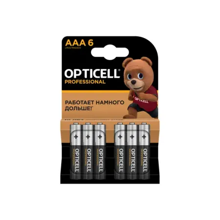 Батарейка Opticell Professional алкалиновая LR03 AAA 6 шт.