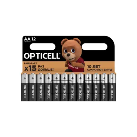 Батарейка Opticell Basic алкалиновая LR6 AA 12 шт.