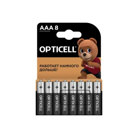 Батарейка Opticell Basic алкалиновая LR03 AAA 8 шт.