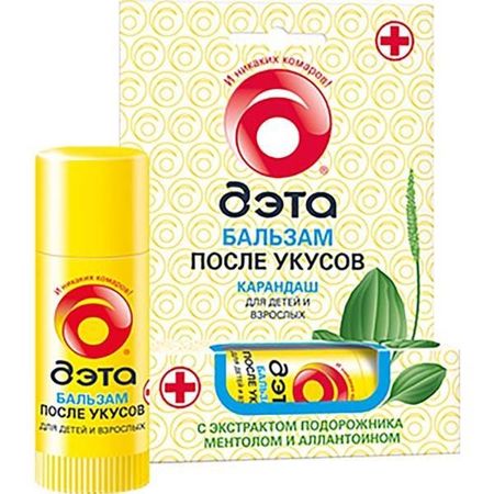 Бальзам-карандаш после укусов с экстрактом подорожника Дэта 10мл
