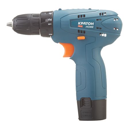 Дрель-шуруповерт аккумуляторная Кратон Home CDH-12-Li-1,5 12 В 1,3 Ач Li-Ion 1 АКБ и ЗУ (3 11 01 061) а и числа