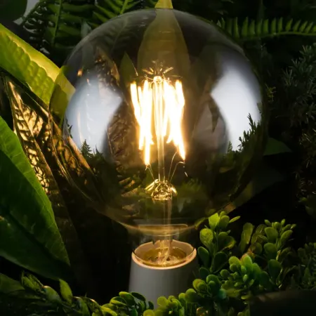 Лампочка декоративная G125 дымчатая 8 Вт E27 8510 диммируемая теплый белый свет