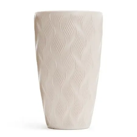 Кашпо Флэйм Альтернатива ø36 h60 v42 л пластик бежевый