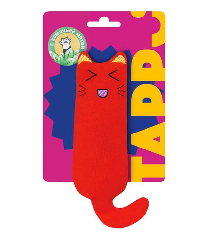 Для дома Tappi игрушки Игрушка для кошек «Котик» с кошачьей мятой (14 см)